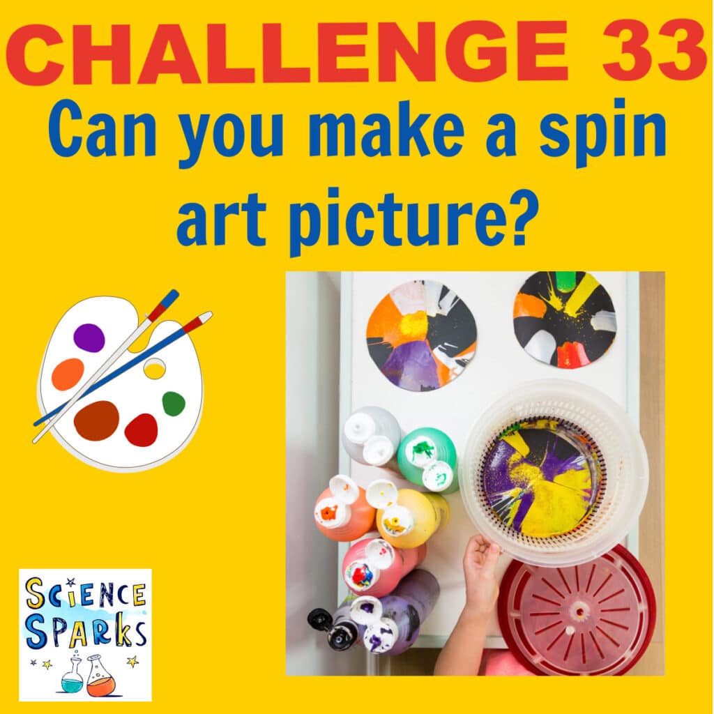 Spin art picture STEM Challenge