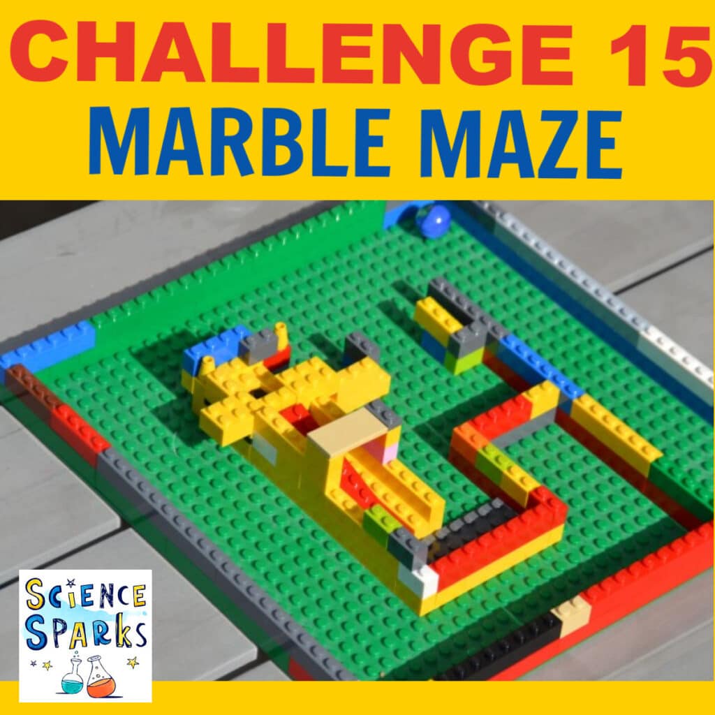 Challenge 15 LEGO marble maze