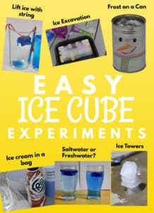 ice cube experiments fro kids