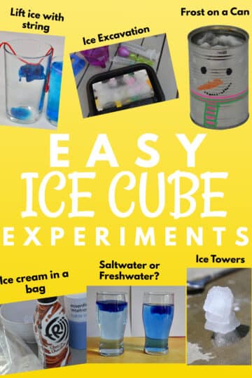 ice cube experiments fro kids