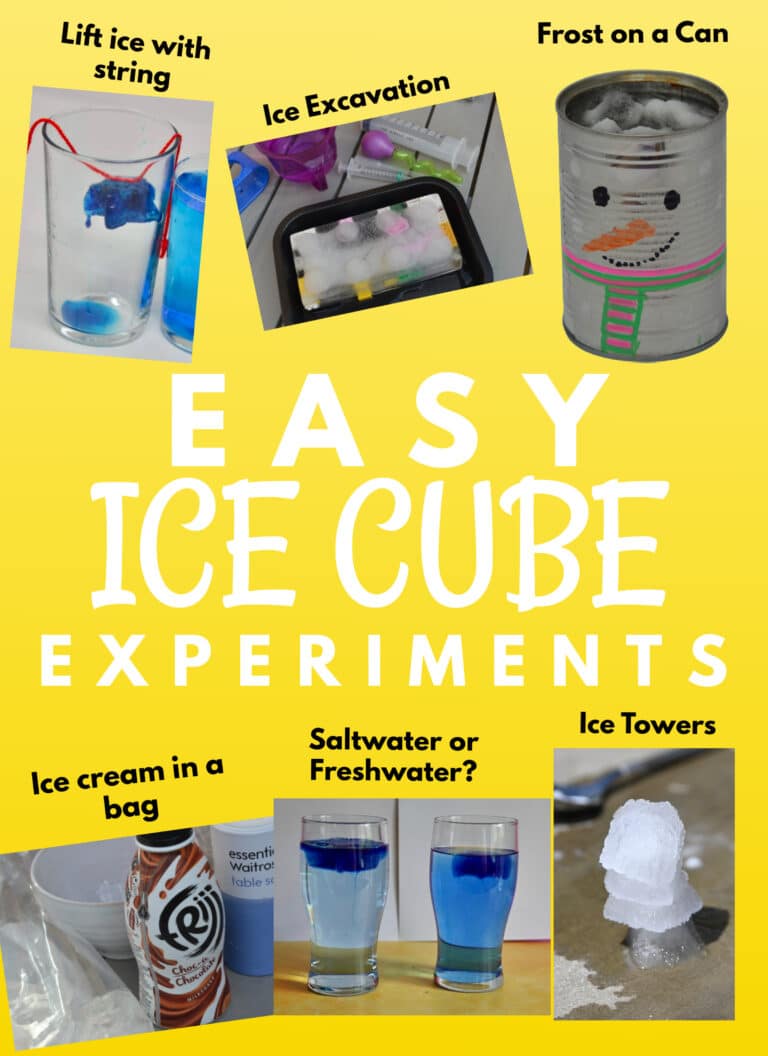 ice cube experiments fro kids