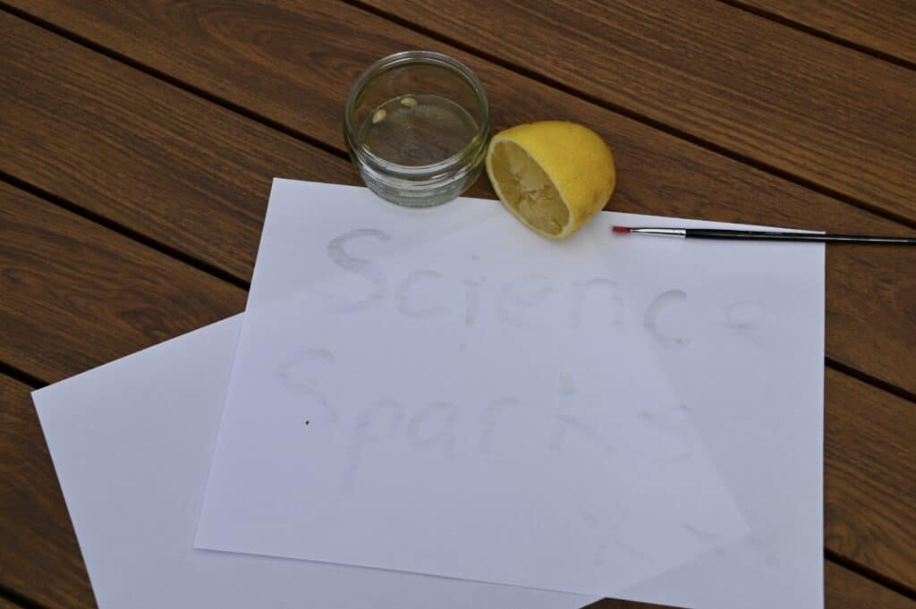 lemon juice invisible ink