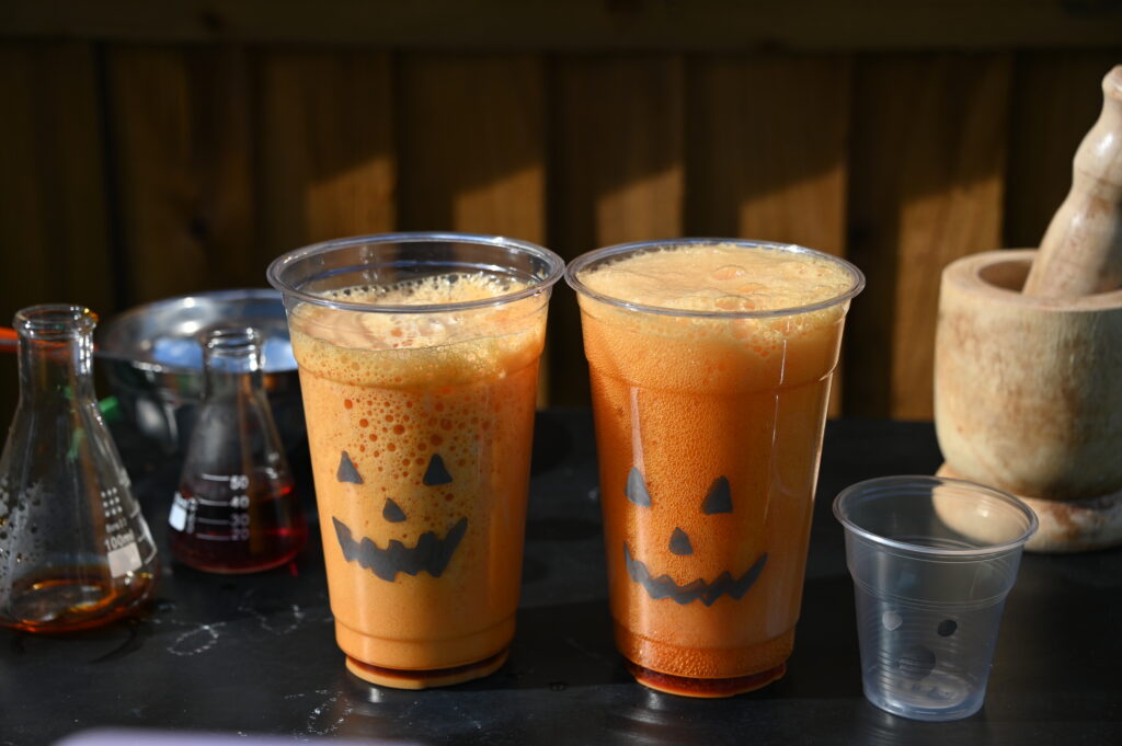 fizzy pumpkin cups