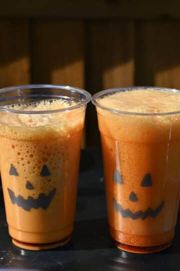 fizzy pumpkin cups
