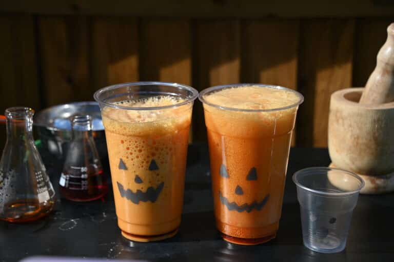 fizzy pumpkin cups