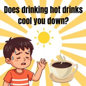 Does drinking hot drinks cool you down?