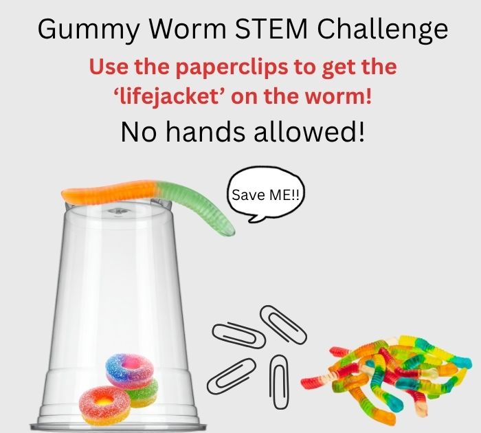 Gummy worm STEM Challenge