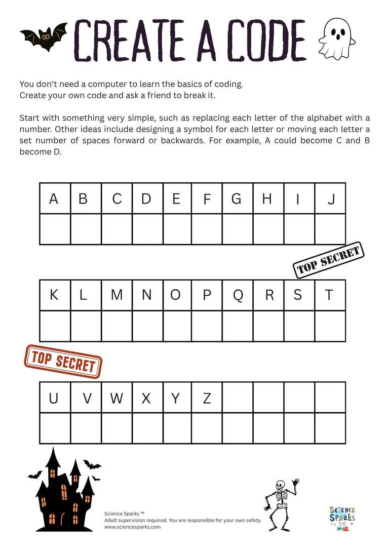 Crack the Code: A Spooky Coding Activity for Kids